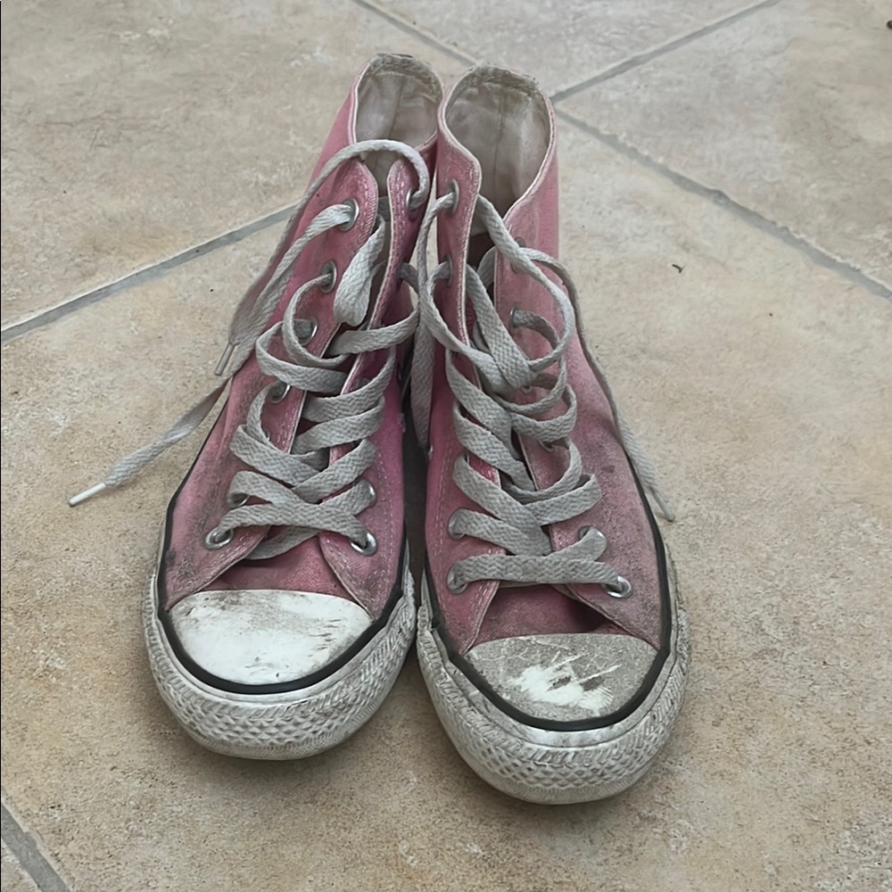Converse Pink High-Top Sneakers